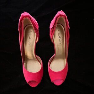 Kelly & Katie Pink Bow‑Back Heels